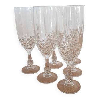 Luminarc Cristal d'Arques champagne glass - "Chenonceaux" model