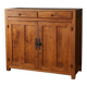 Buffet Parisien en Bois Massif-style Ren-Esprit Brutaliste & Wabi-Sabi