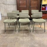 6 Chaises Design André Simard Airborne Vintage