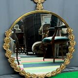 Solid gilded bronze mirror