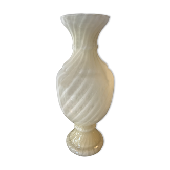 Murano glass vase on pedestal