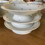 Limoges porcelain service with flowers