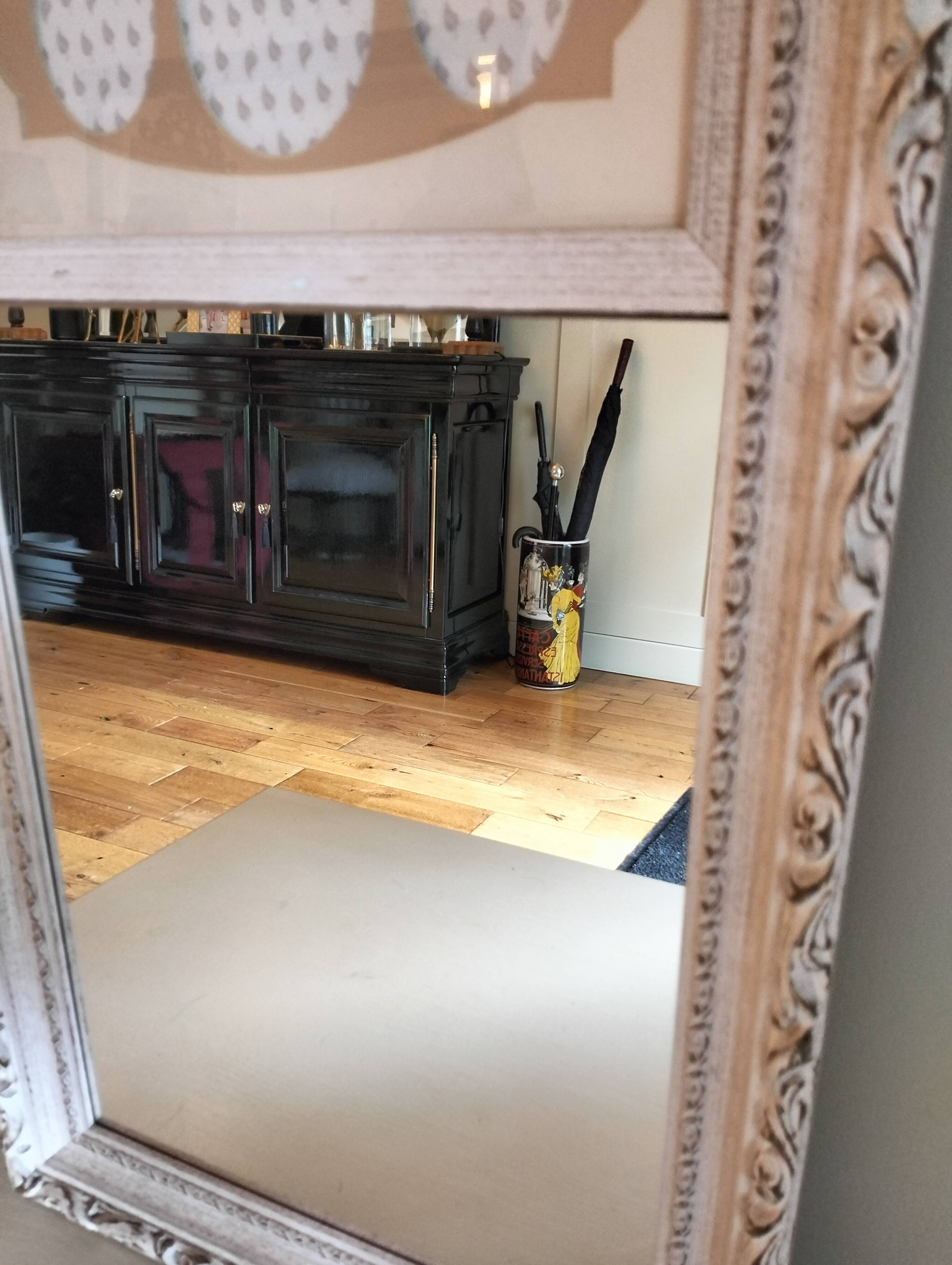 Vintage French Wall Mirror, Vintage Mirror, Shabby Chic Wall Mirror