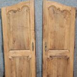 Pair of Louis XV period molded doors in solid wood