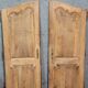 Pair of Louis XV period molded doors in solid wood