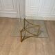 Gold metal coffee table, 1970s