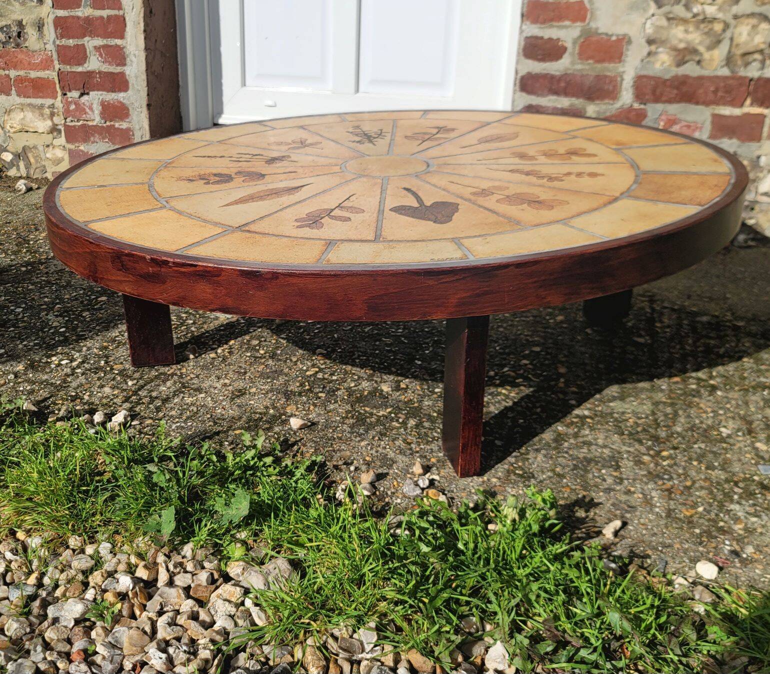 "Herbarium" model coffee table by Roger Capron for Vallauris