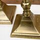 Old pair of brass candlesticks