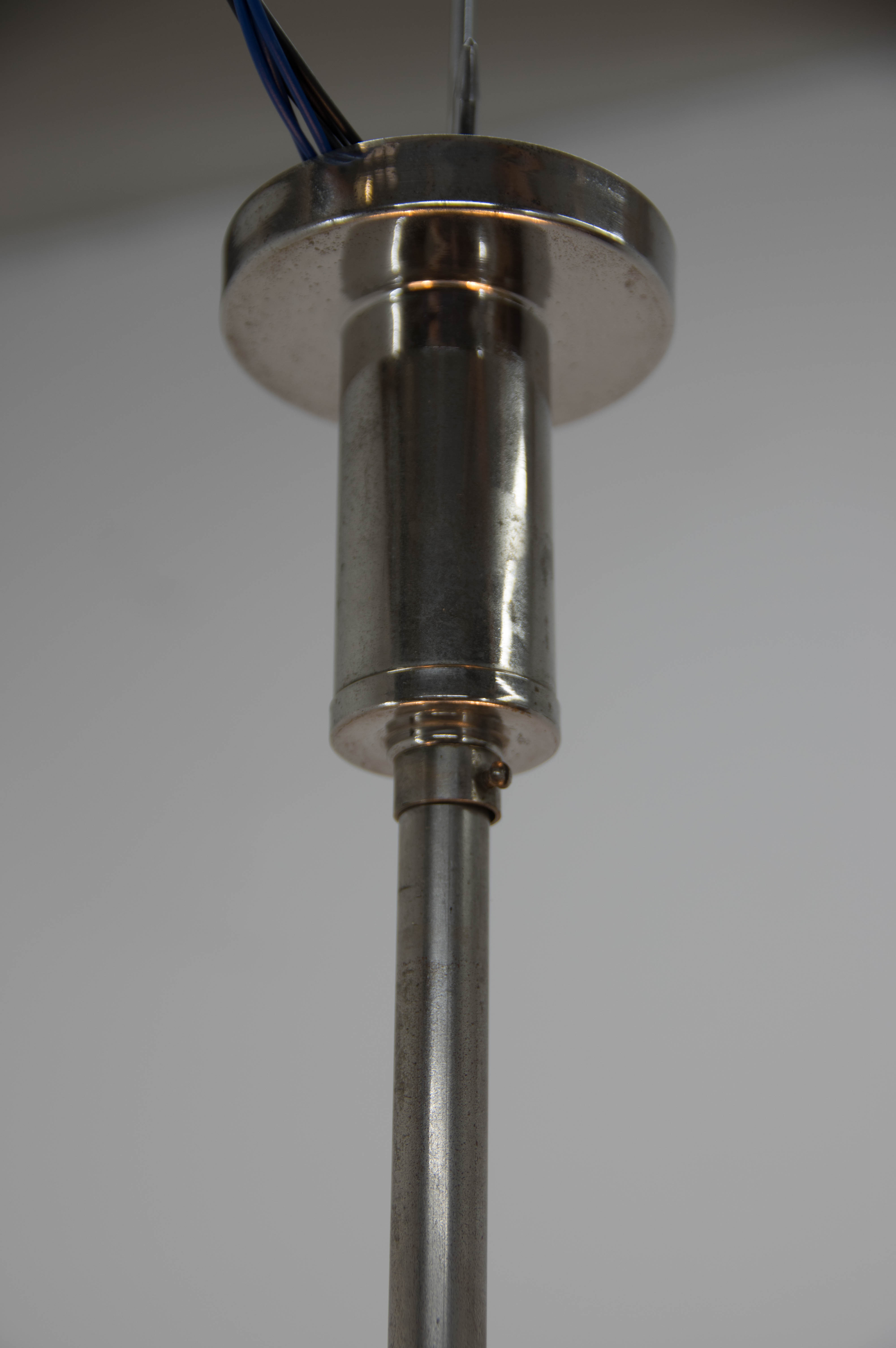 Art deco tubular chandelier, 1930s