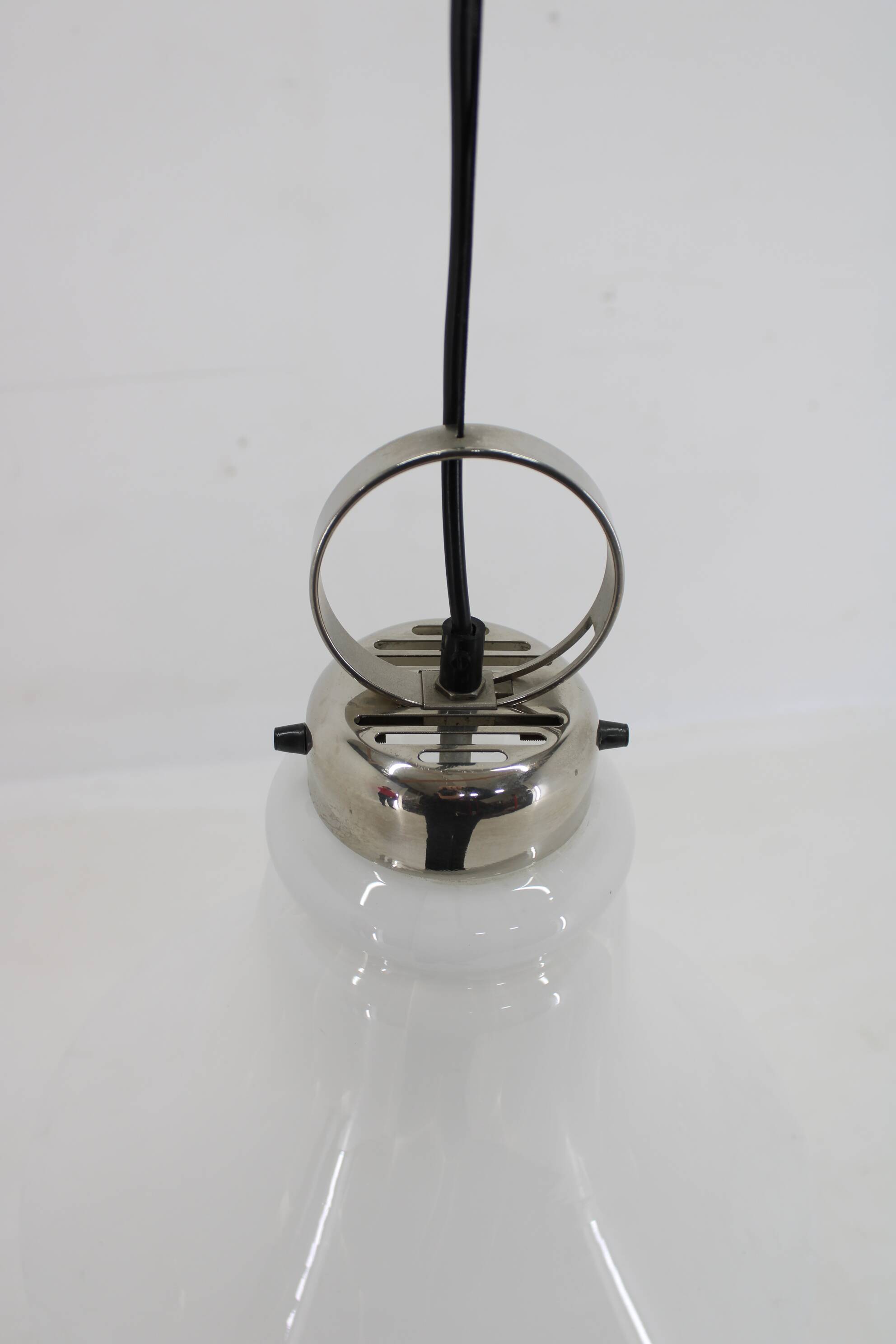 Suspension italienne en verre, années 1970