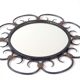 Metal daisy mirror 39x39cm
