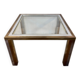 Chrome and brass coffee table, 1970