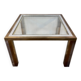 Chrome and brass coffee table, 1970
