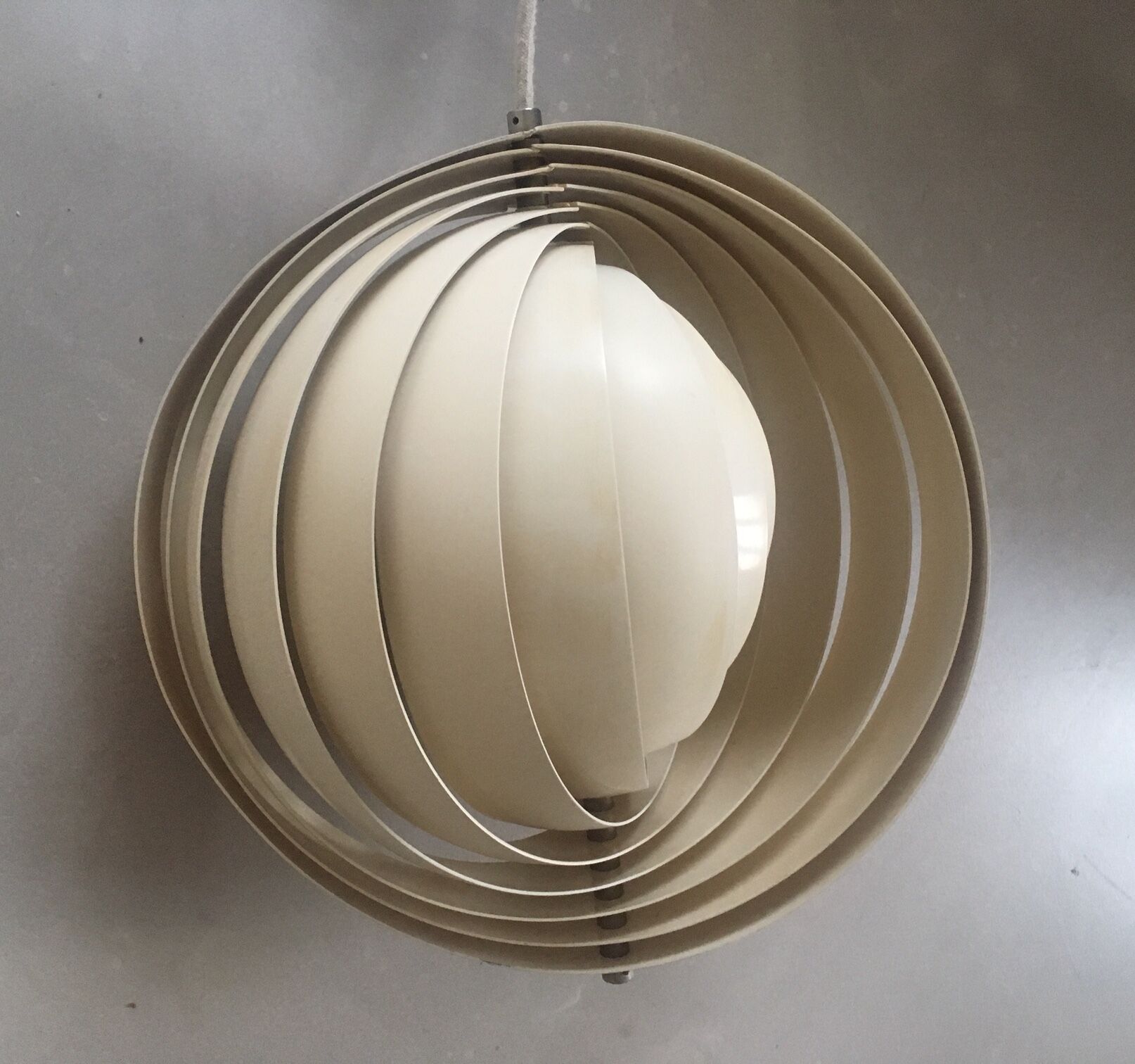 Verner Panton's Moon hanging lamp for Louis Poulsen