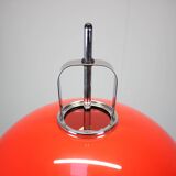 Lampadaire Space Age Guzzini Meblo en plastique et métal chromé, Italie années 1970