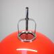 Guzzini Meblo Floor Lamp with Plastic Shade, Italy 1970s — Space Age Chrome