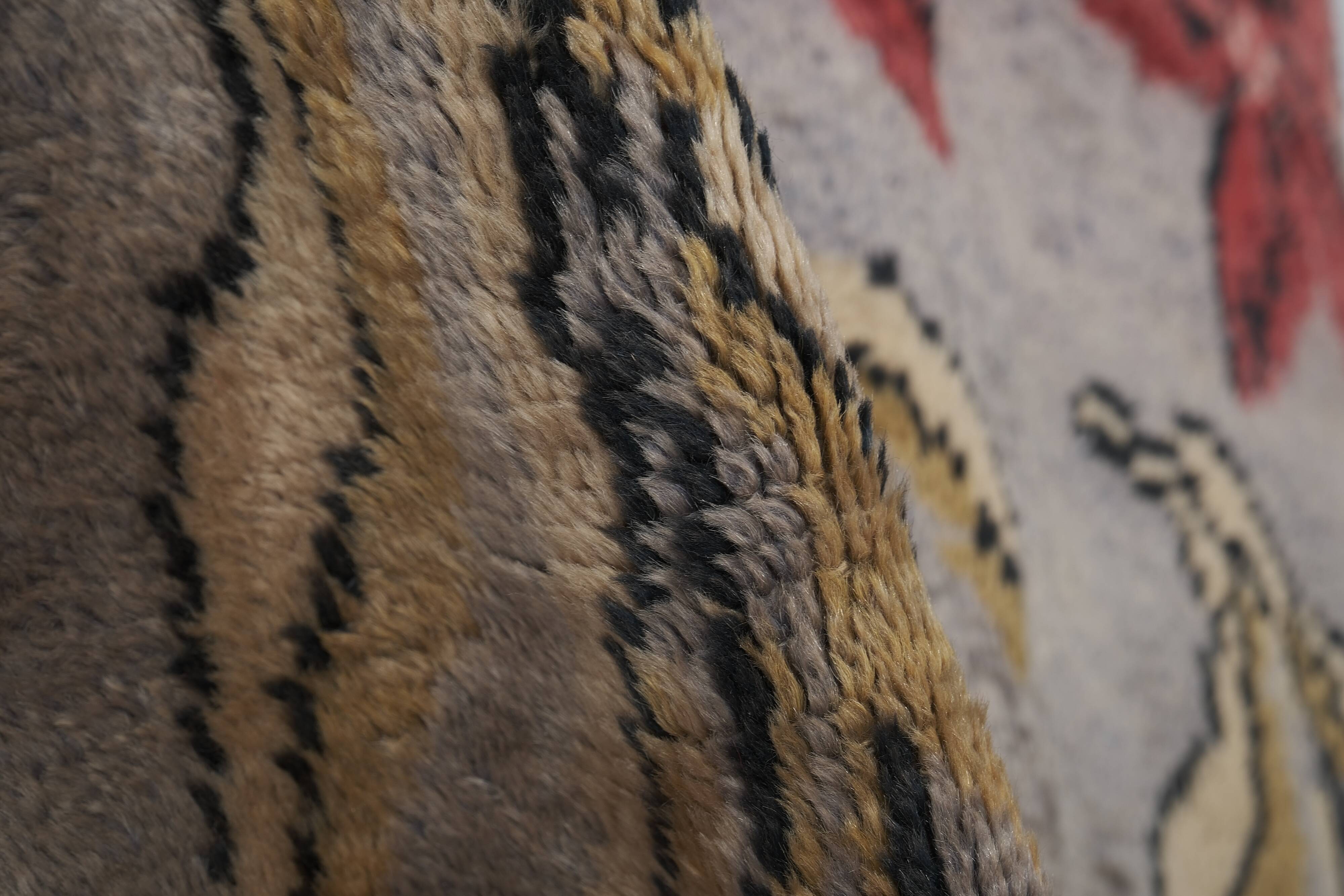 Vintage Turkish Oushak Rug Handwoven 117x175 cm