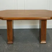 Vintage Art Deco Dining Table in Walnut