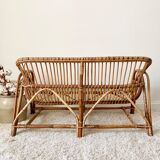 Vintage rattan sofa