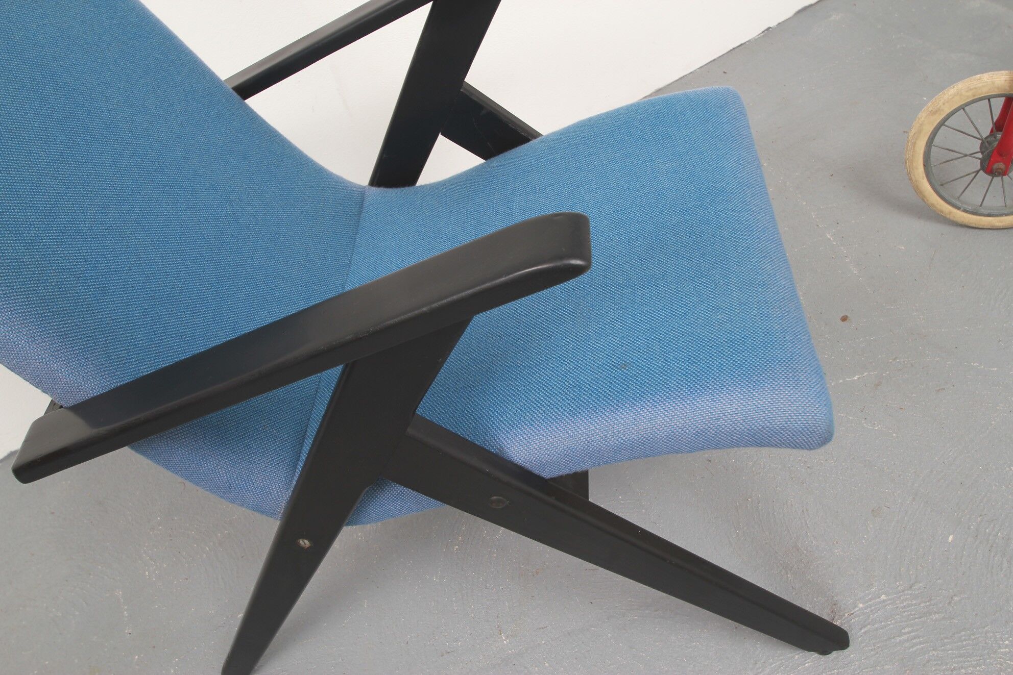 1950s armchair in blue