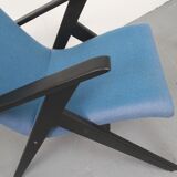 1950s armchair in blue