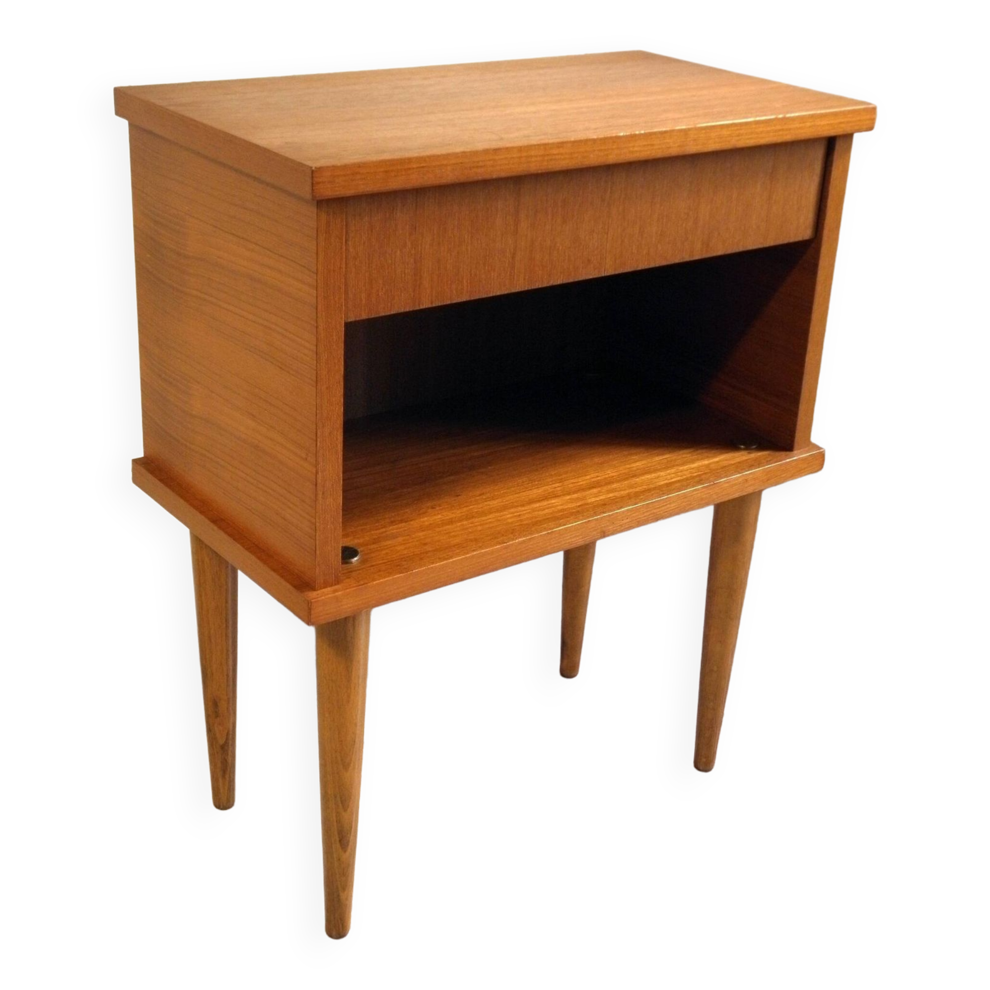 Teak bedside table years 70