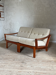 Scandinavian teak 2-seater banquette sofa Kirsten & Sven E. Jensen