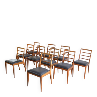 Set of 10 chairs by McIntosh