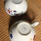 Set of 2 Blue Ninette Marie Lou Digoin Sarreguemines cups