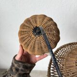 60s Ufo pendant light in Italian wicker