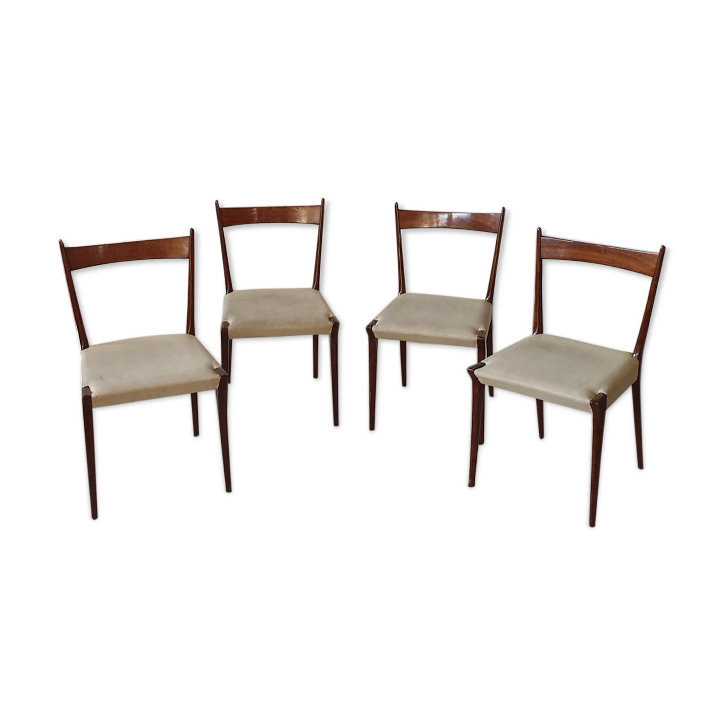 S2 teak dining chairs by Alfred Hendrickx for Belform 1960
