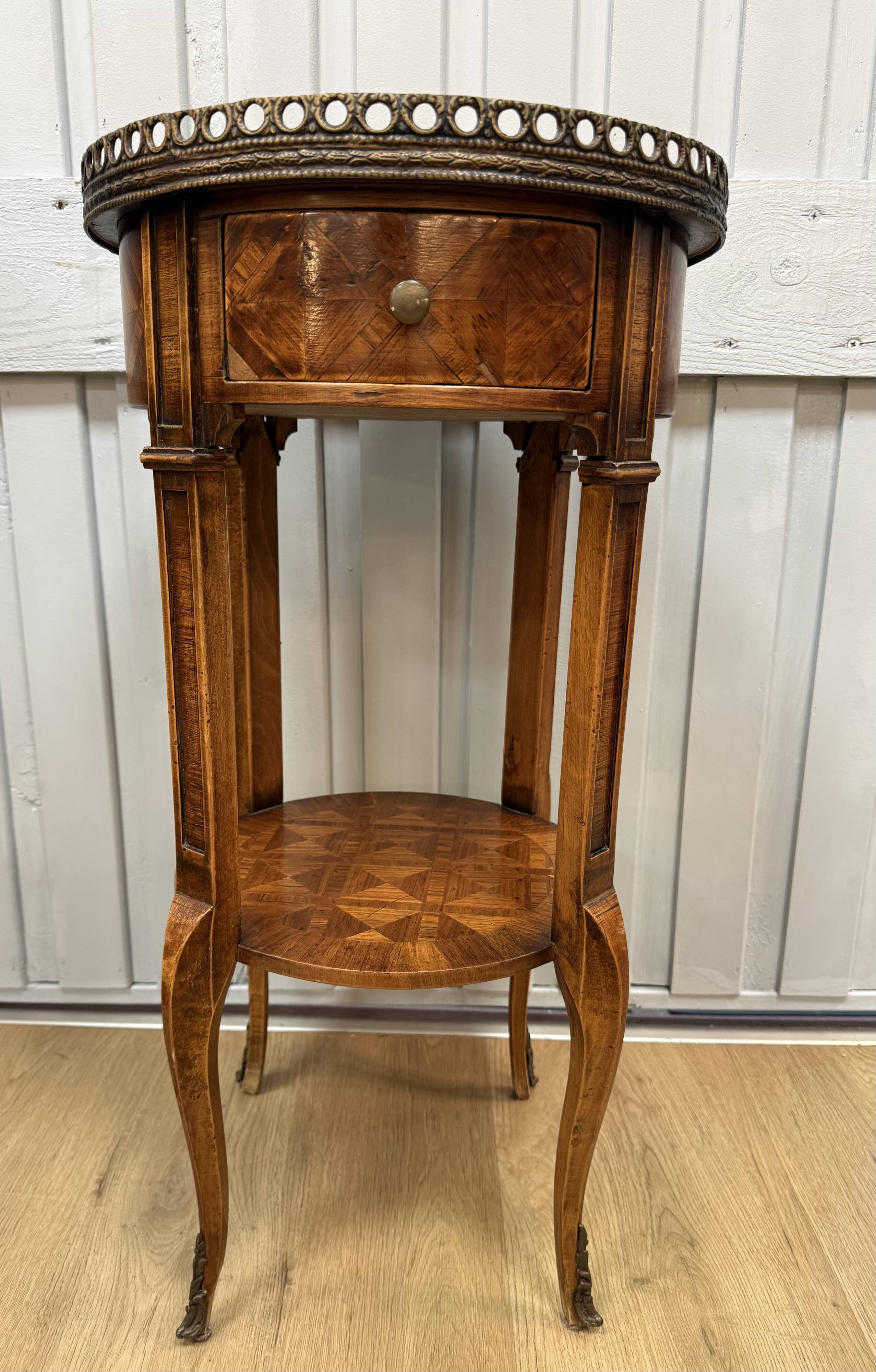 Transitional style side table