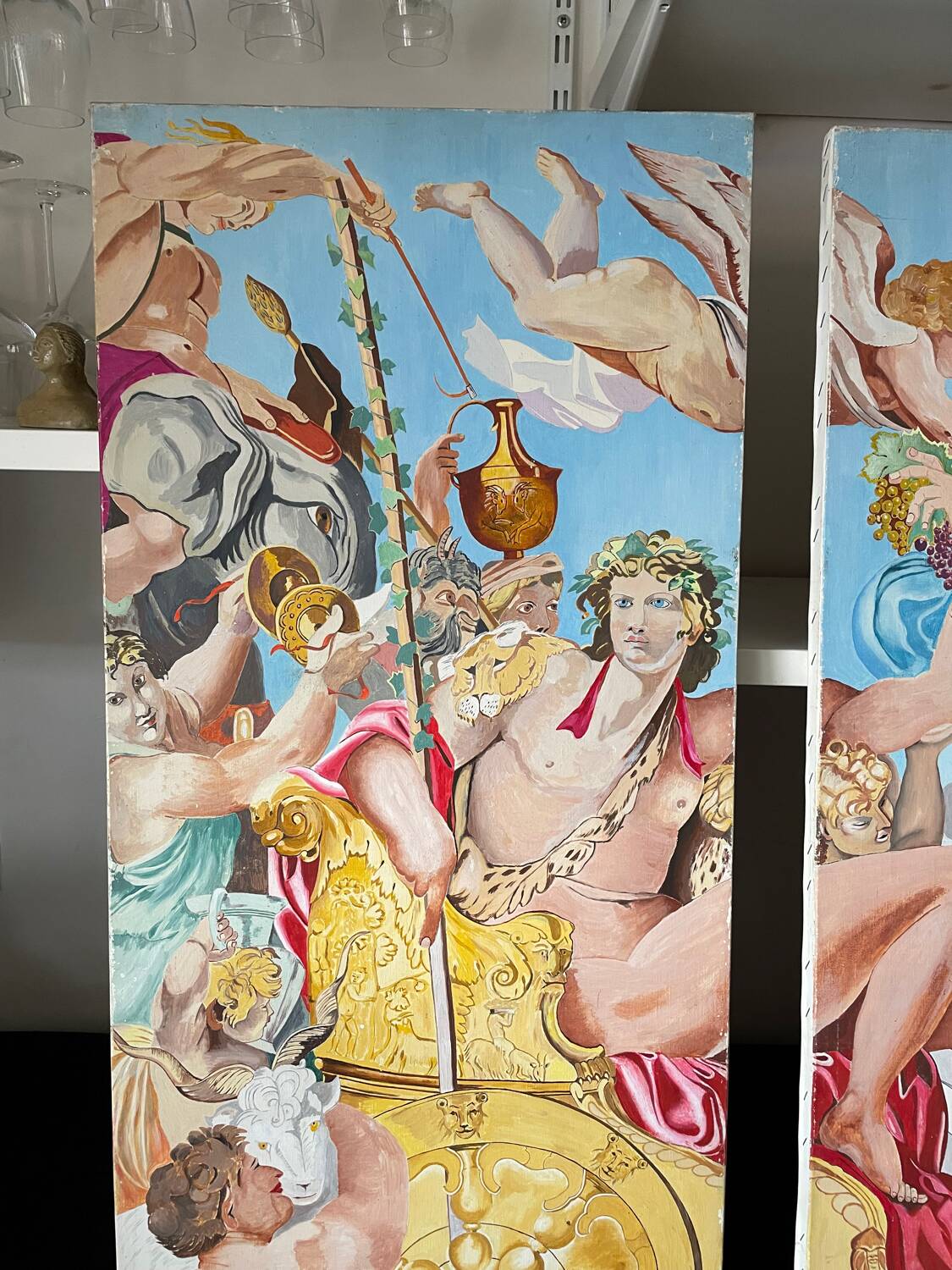 Diptyque baroque - Triomphe de Bacchus et Ariane