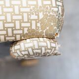 3-seater sofa and silk armchair, Tommaso Barbi, 1970