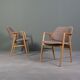 Fauteuils scandinaves design en bois de frêne