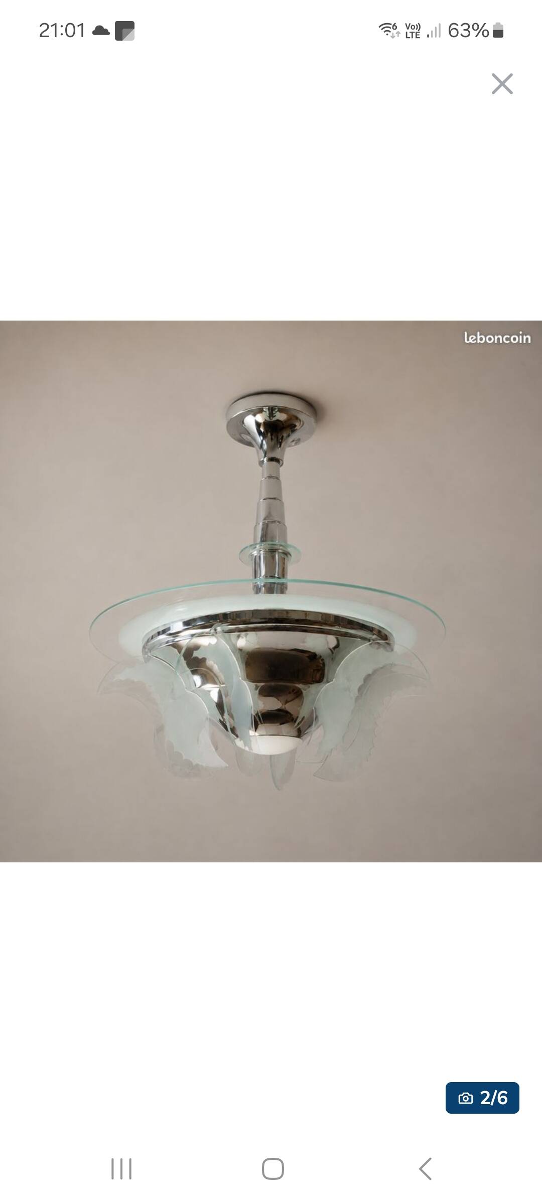 Lustre art deco 1930