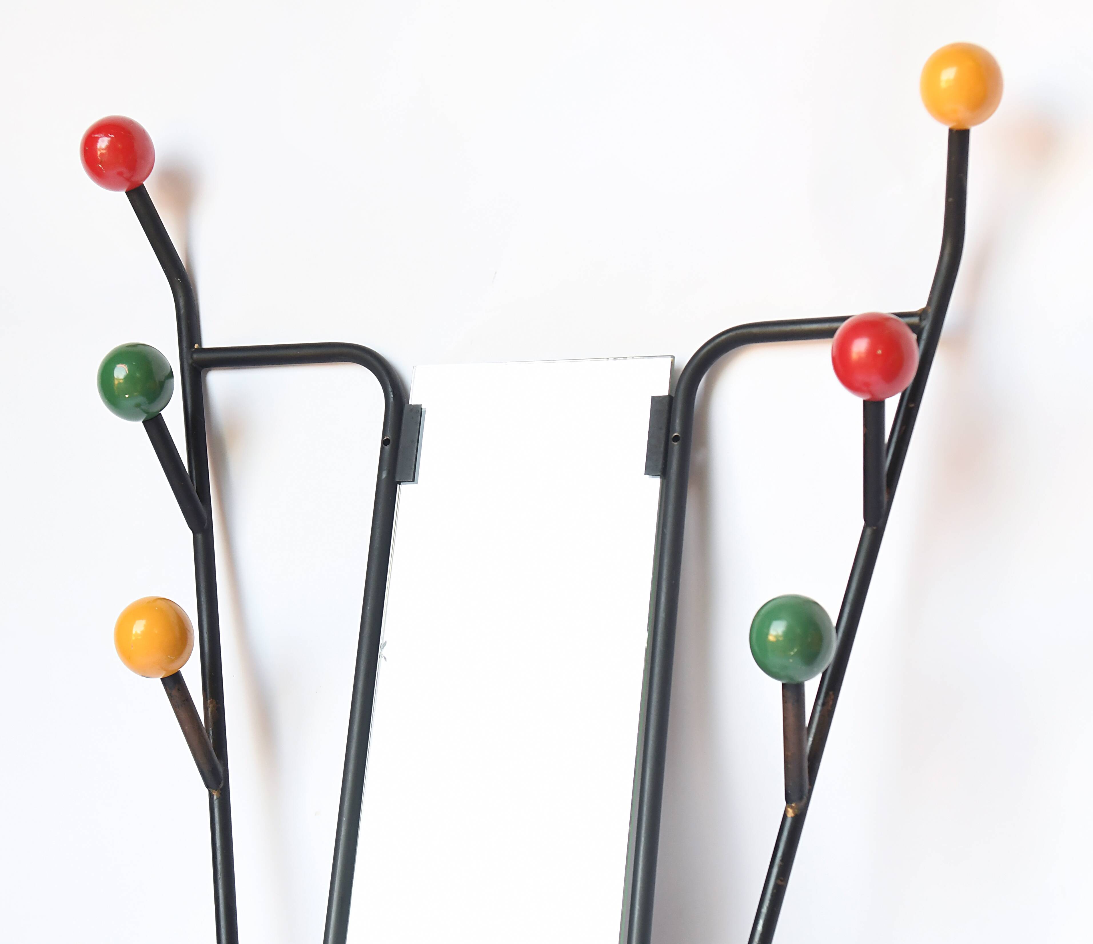 Vintage wall coat rack