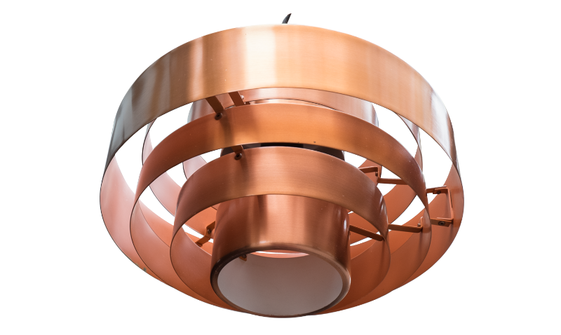 Hanging lamp copper by Jo Hammerborg for Fog & Morup