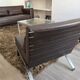 2 ligne roset flexus armchairs – full-grain leather