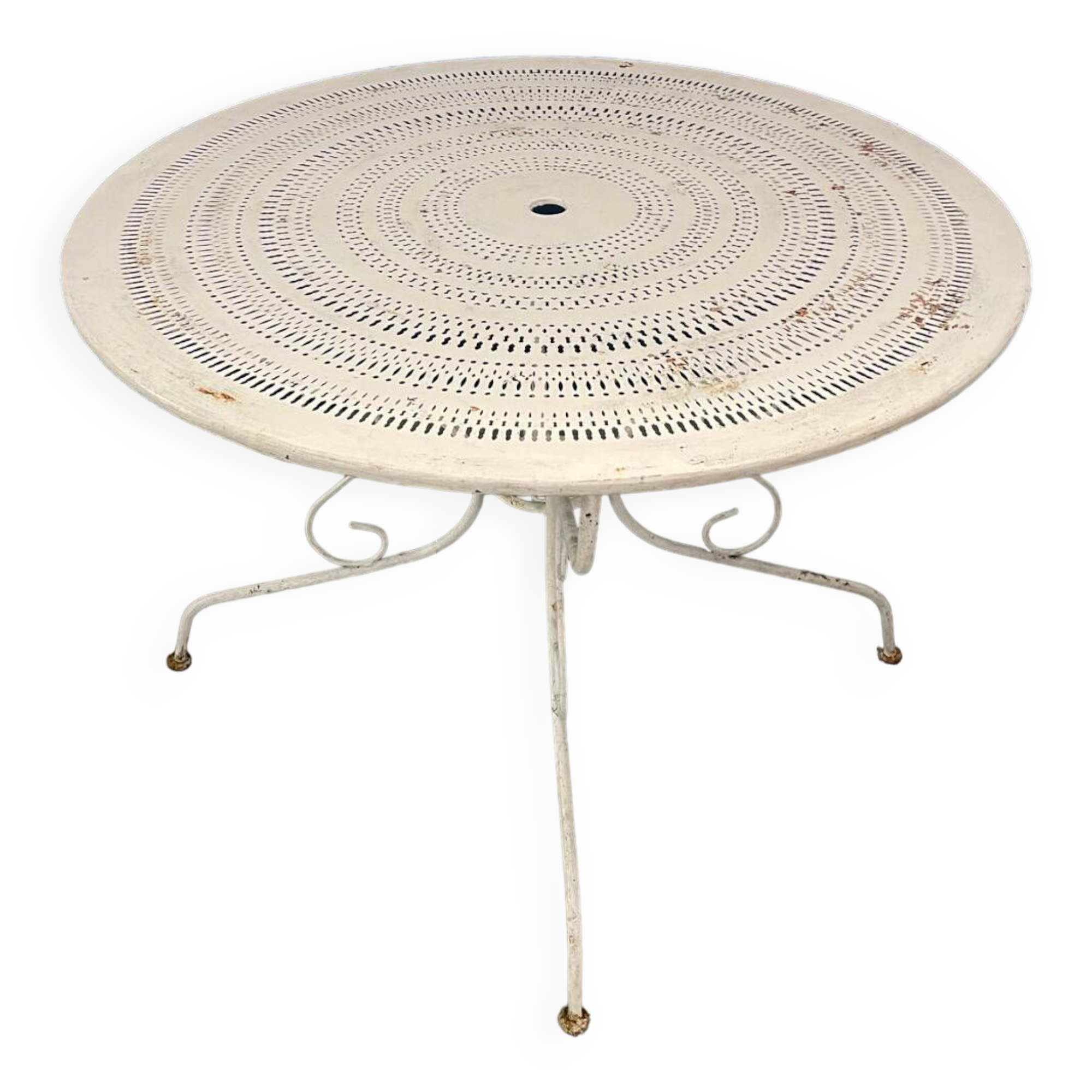 Vintage wrought iron garden table