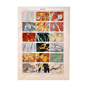 Marble Board Lithograph 1930