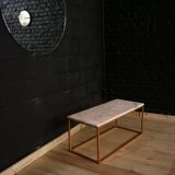 Living room marble metal coffee table