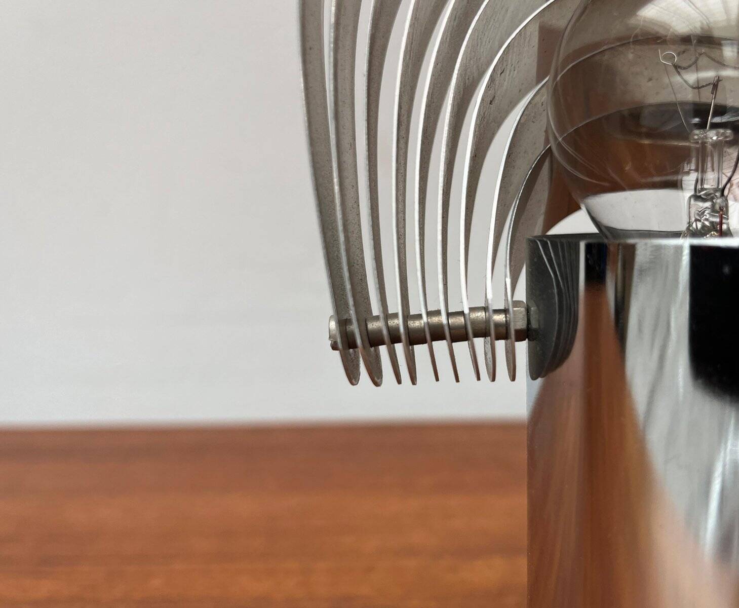 Vintage Swiss Visier table lamp from the space age by E. R. Nele for Temde, 1970s.