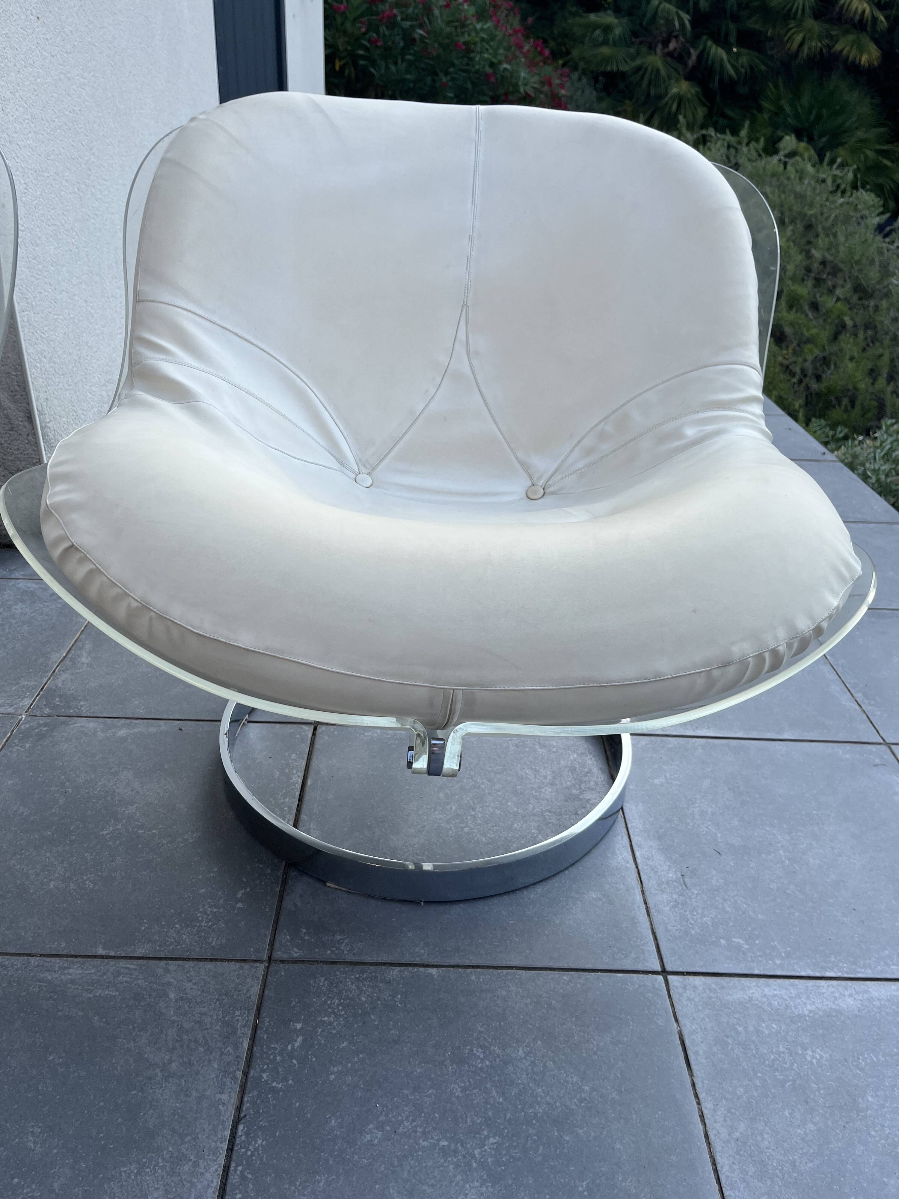 Pair of Armchairs model Sphere by Boris Tabacoff for MMM 1970