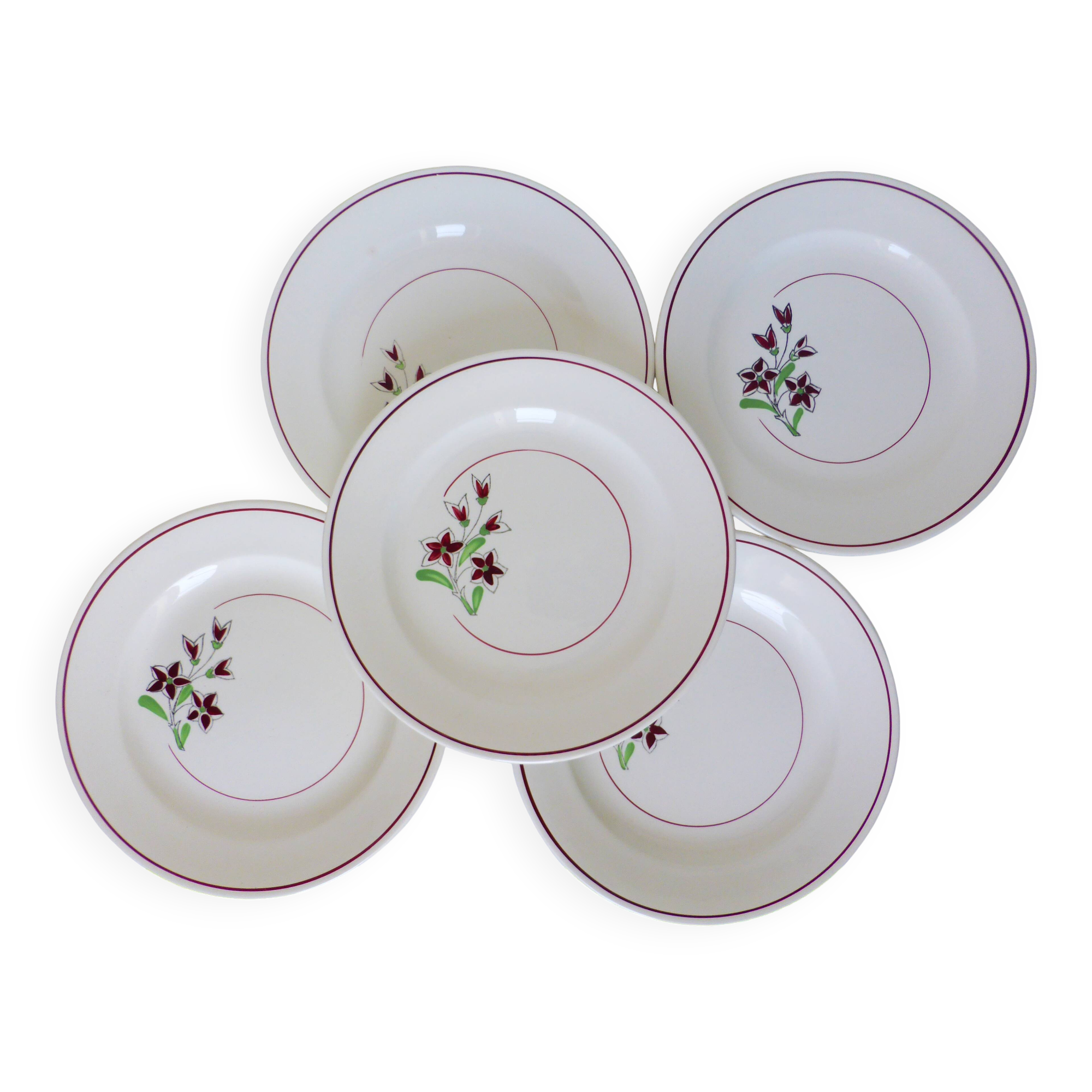 5 flat plates from Salins 210646