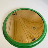 1960s vintage green wall mirror