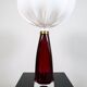 Mid-century modern table lamp with cotton shade Carl Fagerlund Orrefors Sweden