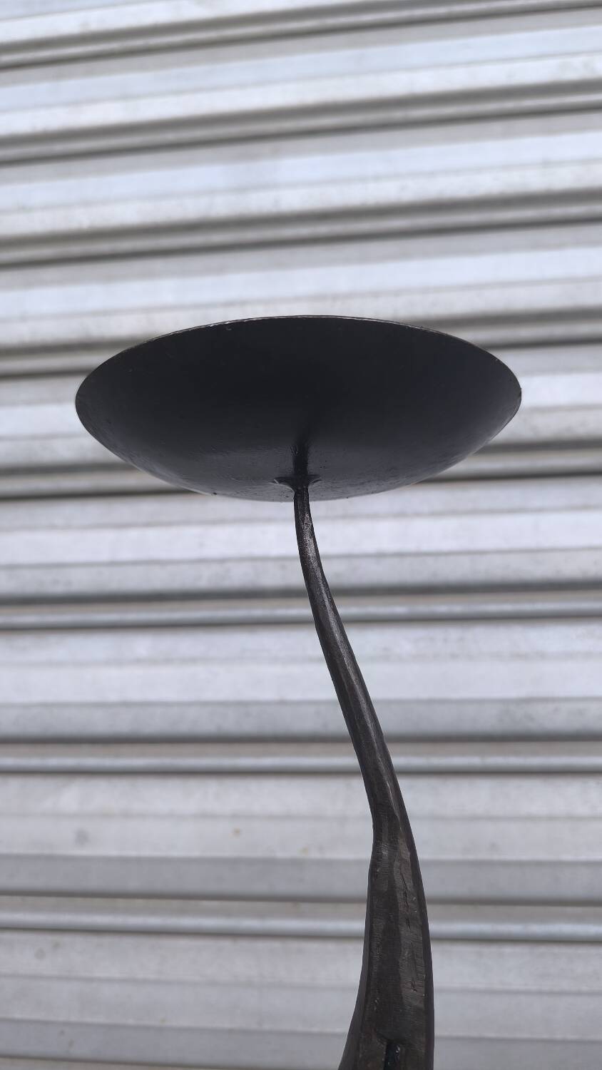 Wrought iron candle holder