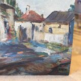 Oil on Panel Painting by Marcel Leprin