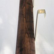 Vintage wall shelf, hanging, metal and wood